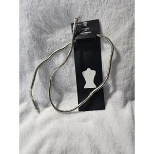 New Hildie & Jo Halloween Choker Necklace Bracelet Silver Snake 34" Bendable